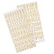 American Crafts Farmstead Harvest Thickers Stickers 148/Pkg-Alpha - Gold Foil Puffy